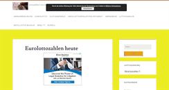 Desktop Screenshot of lottozahlenaktuell.de